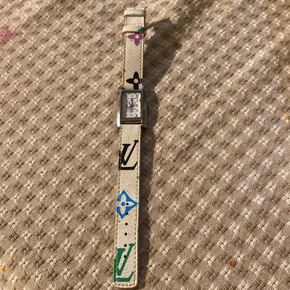 Louie Vuitton vintage murakami color patches ladies watch circa 2003-2004? - Picture 1 of 8